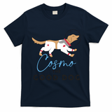 Cosmo The Good Dog Rocket Lylla Floor & Teefs Space Dog T-Shirt - Navy Blue