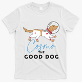 Cosmo The Good Dog Rocket Lylla Floor & Teefs Space Dog T-Shirt - White