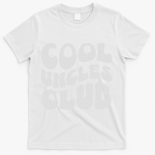 Cool Uncles Club Best Uncle Ever Pregnancy Announcement Fun T-Shirt - White
