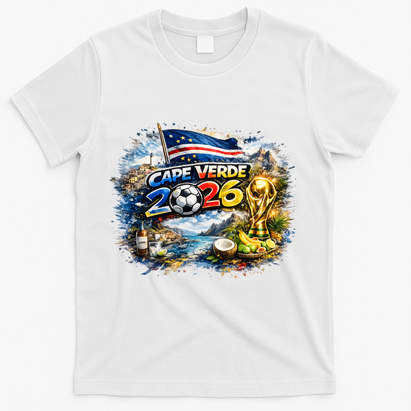 Cape Verde America Soccer Tournament 2026 T-Shirt - White