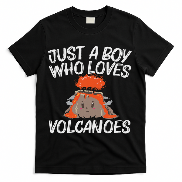 Cool Volcano Gift For Lava Magma Eruption Geology T-Shirt - Black