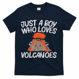 Cool Volcano Gift For Lava Magma Eruption Geology T-Shirt - Navy
