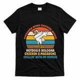 Chicken Wing Chicken Wing Hot Dog Bologna Macaroni T-Shirt - Black