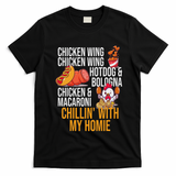 Chicken Wing Chicken Wing Hot Dog And Bologna T-Shirt - Black
