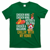 Chicken Wing Chicken Wing Hot Dog And Bologna T-Shirt - Irish Green