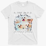 Crusty White Dog Funny For T-Shirt - White