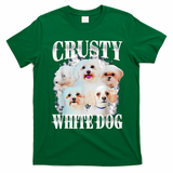 Crusty White Dog Funny For Women T-Shirt - Irish Green