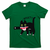 Cat What Murderous Tuxedo Cat With Knife Halloween Costume T-Shirt - Green