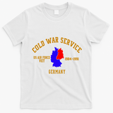 Cold War Service Air Force Veteran Germany 1984-1991 T-Shirt - White
