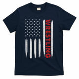 Cool Wrestling Usa Design For Women Wrestling Coach T-Shirt - Navy