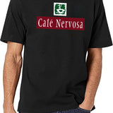 Cafe Nervosa Black T-Shirt - White