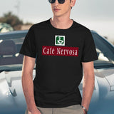 Cafe Nervosa Black T-Shirt - Navy