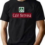 Cafe Nervosa Black T-Shirt - Green