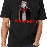 Cat In The Hat Dirty Hoe Black T-Shirt - White
