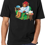 Celestial Seasoning Sleepytime Tea Bear Black T-Shirt - White