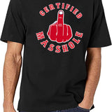 Certified Masshole Black T-Shirt - White