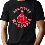 Certified Masshole Black T-Shirt - Green