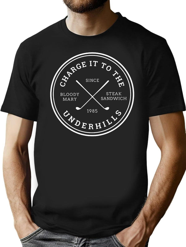 Charge It to The Underhills - Fletch Black T-Shirt - Black