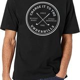 Charge It to The Underhills - Fletch Black T-Shirt - White