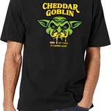 Cheddar Goblin Classic Black T-Shirt - White
