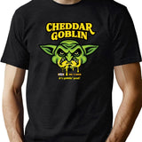 Cheddar Goblin Classic Black T-Shirt - Green