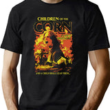Children of The Corn an Adult Nightmare Black T-Shirt - Green