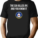 Cia Killed Jfk Black T-Shirt - Black