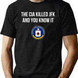 Cia Killed Jfk Black T-Shirt - Green