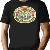 Classic Vintage Anchor Premium Steam Beer Black T-Shirt - Black