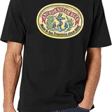 Classic Vintage Anchor Premium Steam Beer Black T-Shirt - White