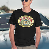 Classic Vintage Anchor Premium Steam Beer Black T-Shirt - Navy
