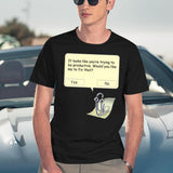 Clippy (2) Black T-Shirt - Navy