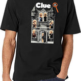 Clue Movie (2) Black T-Shirt - White