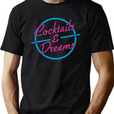 Cocktails Dreams Black T-Shirt - Green