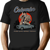 Columbo Detective Vintage Worn Out Black T-Shirt - Black