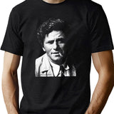 Columbo Portrait Black T-Shirt - Green