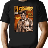 Columbo Tv Show Comic Black T-Shirt - Black