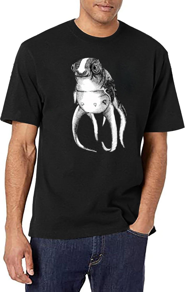 Cuddlefish - Subnautica Black T-Shirt - White