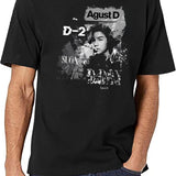 D Day Suga Agust D Concert Tour Black T-Shirt - White