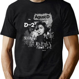 D Day Suga Agust D Concert Tour Black T-Shirt - Green