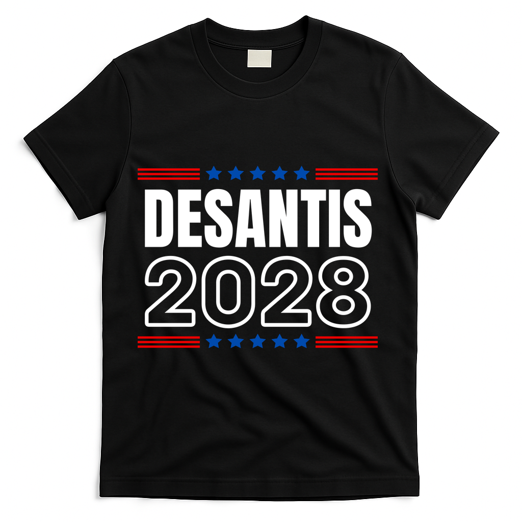 Desantis 2028 Ron Desantis 2028 For President Election T-Shirt - Black