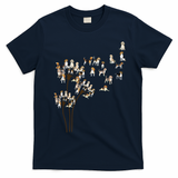 Dandelions Beagle Dog T-Shirt - Navy Blue