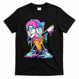 Dripping Baseball Drip Ice Cream Sport T-Shirt - Black