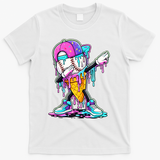 Dripping Baseball Drip Ice Cream Sport T-Shirt - White