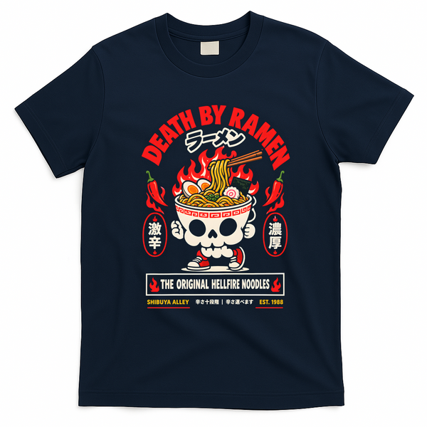 Death By Ramen T-Shirt - Navy Blue
