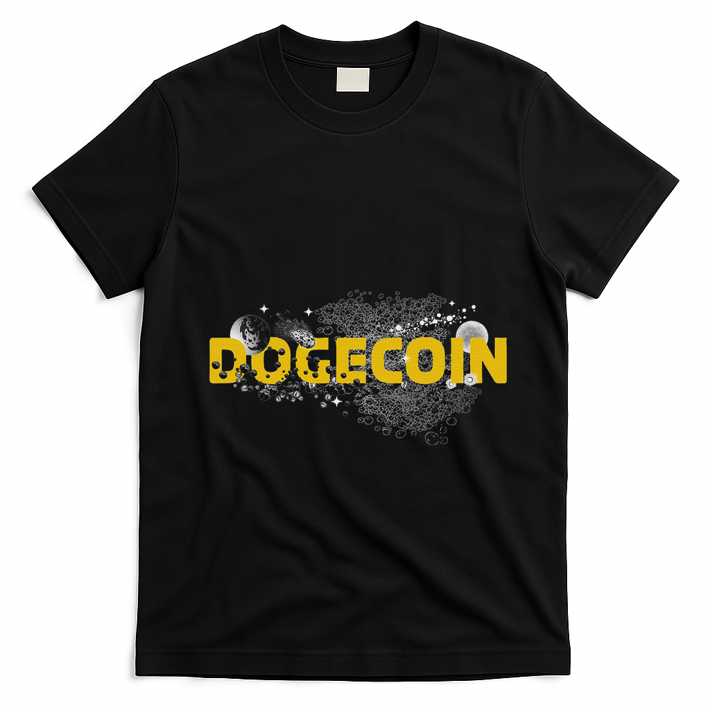 Dogecoin Cryptocurrency Crypto T-Shirt - Black