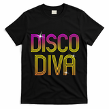 Disco Diva 70s 80s Party Dance T-Shirt - Black