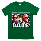 D.O.G.E Doge Department Of Government Efficiency T-Shirt - Irish Green