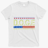 Doge Doge Department Of Government Efficiency T-Shirt - White