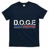 Doge D.O.G.E. Department Of Government T-Shirt - Navy Blue